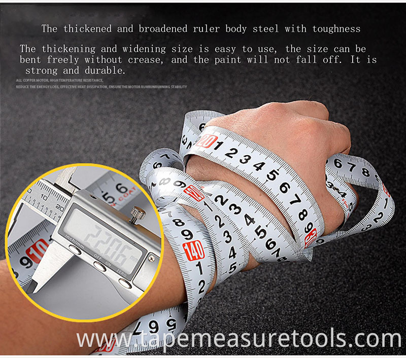 Wear-resistant nylon tape smart measuring tape retractable tape measure